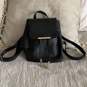 Pleather Backpack Purse